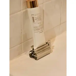 Cirelle 1 piece 304 stainless steel toothpaste squeezer, manual toothpaste squeezer, household lazy squeezer, ointment squeezer, bathroom tool, home bathroom decoration, summer