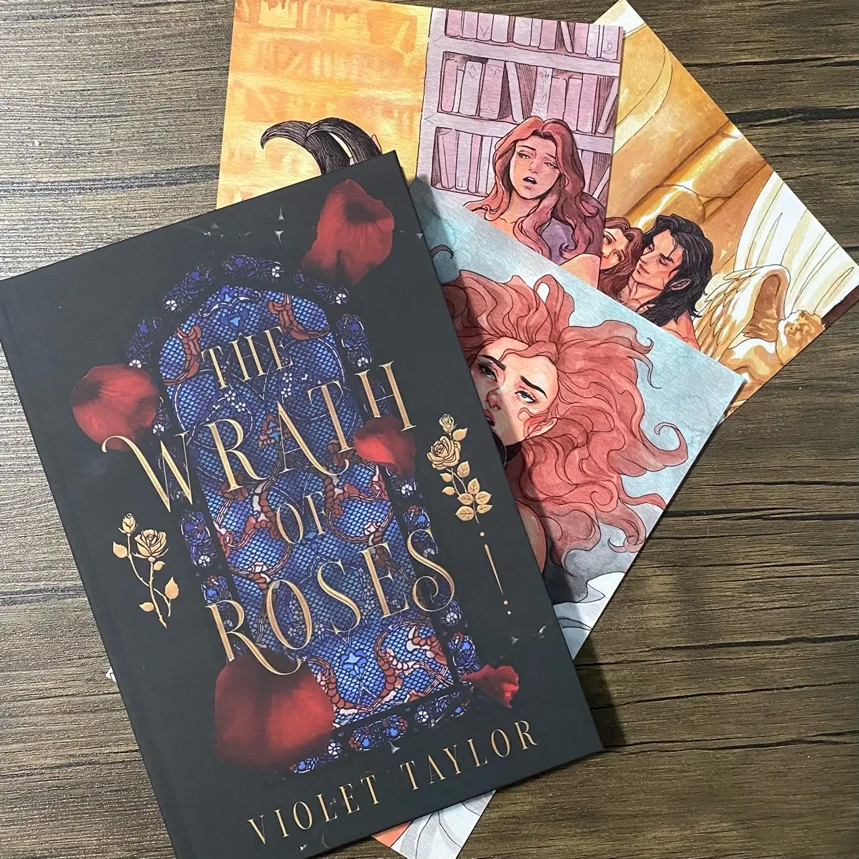 Hardcover The Wrath of Roses by Violet Taylor (Signed Bundle SFW/NSFW Prints Dark Romance Fairytale Reimagining Monster Romance Hard Cover)