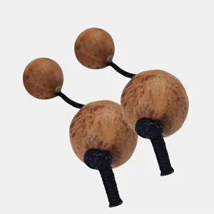 Asalato Shaker 2 Resizable African Kashaka Percussion Instrument. One for each hand. Wooden