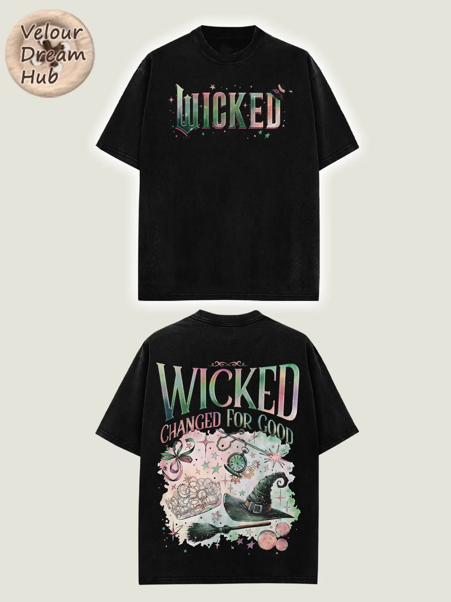 Wicked For Good T-Shirt V4 Wicked Musical Tee Glinda Wicked Quotes Merch Premium Cotton Graphic Tee Broadway Theatre Gift Wicked Unisex Tee