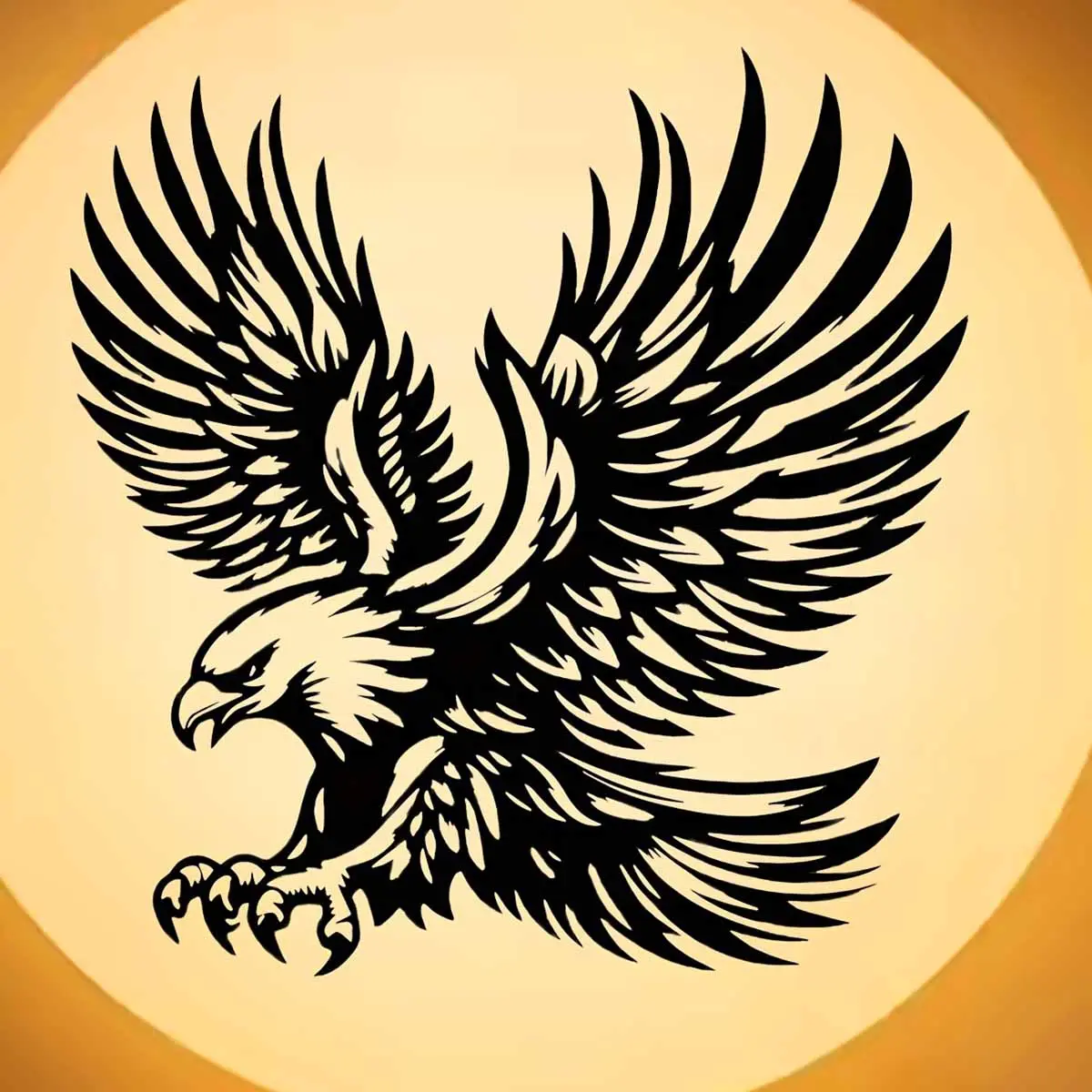 Eagle Design Hanging Decor, Decoration Items, Classic Graphic Animal Theme Wall Art, Decorative Artwork, Wall Decor for Home Living Room Bedroom Garden Farmhouse, Poster