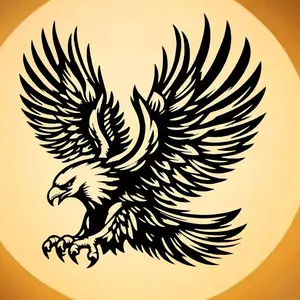 Eagle Design Hanging Decor, Classic Graphic Animal Theme Wall Art, Wall Decor for Home Living Room Bedroom Garden Farmhouse, Poster