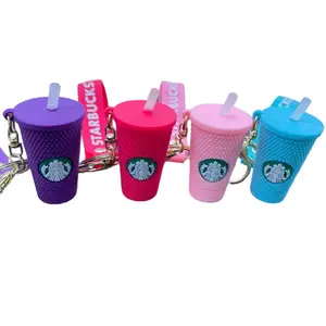 Silicone Coffee Cup inspired Keychain