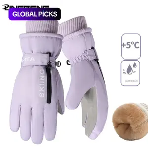 Thick Winter Warm Gloves with Fleece Lining, Mountaineering Training Gloves for Outdoor Sports and Cold Weather, Ideal for Skiing and Cycling, 16 cm Width #GLOBAL PICKS