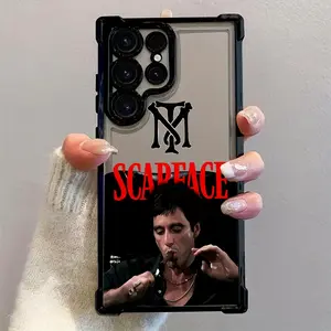 Classic Movie Scarface Phone Case for Samsung Galaxy S25 S24 S23 S22 - Shockproof Transparent Soft Back Cover