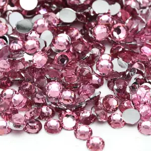 Poppin Pink Resin Rhinestones- sizes 2mm-5mm Bling Package Ideal for Embellishments, Fashion, Decoration. DIY Beading Accessories for Nails, Cups, Phone Cases, Office Supplies, Clothing, Shoes, and Accessories.