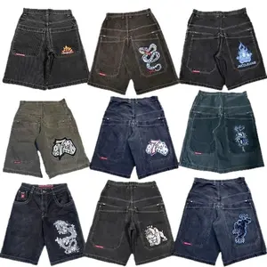 Men's Loose Jean Shorts with Pockets - Stylish Streetwear Menswear for Hip-Hop, Harajuku Styles