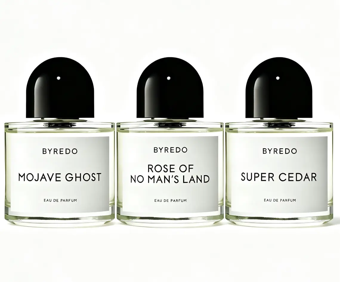 Unisex Byredo Eau de Parfum Set - Mojave Ghost, Rose of No Man's Land, Super Cedar Fragrances for Men and Women
