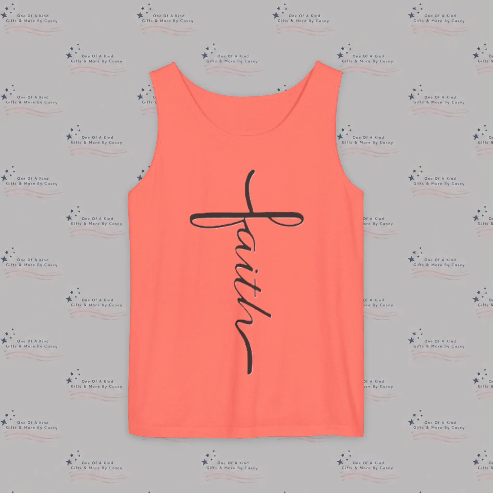 Men's Garment-Dyed Tank Top - Relaxed Fit Regular Casual Menswear, Medium-Weight Fabric, Customizable Design, Reduced Fabric Waste, Cold Wash Compatible