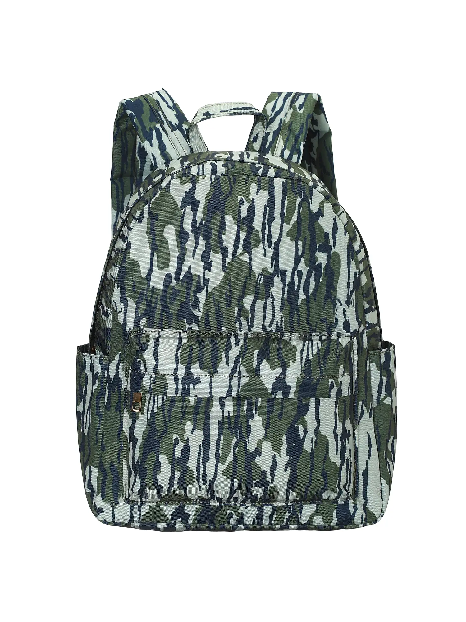 Green camouflage Print With Kids Backpack