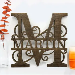 Monogram Alphabet - Split Letters - Monogram Font - Wooden Design - Personalize Your Space - Versatile Decor - Timeless Design - Gift