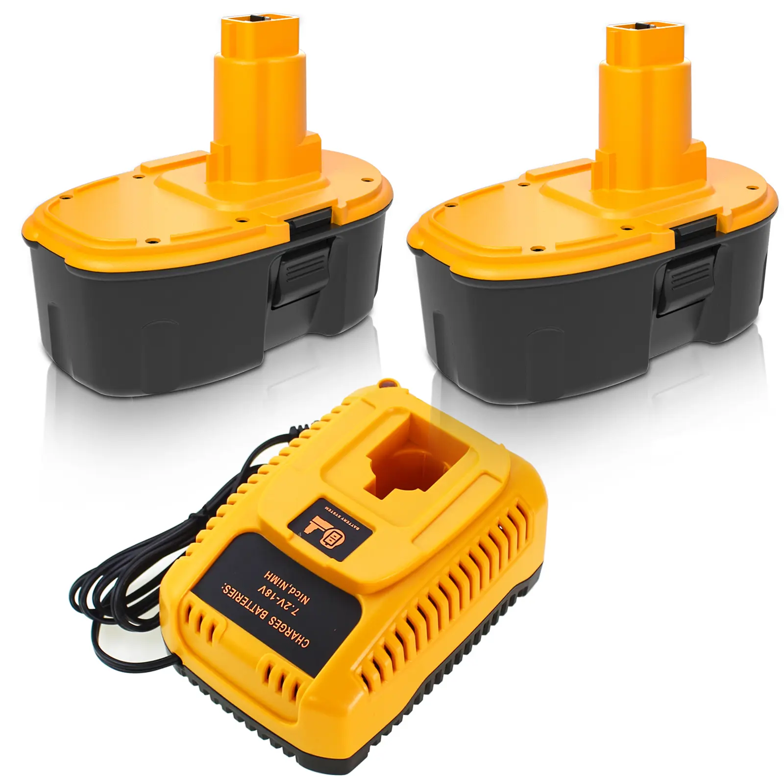 4.5Ah 18V DC9096 DC9098 Replacement Battery and Charger for Dewalt 18V XPR DC9099 DW9095 DW9096 DW9098 DE9039 DE9095 DE9096 DE9098