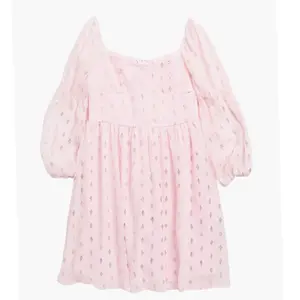 Chiffon Gold Foil Babydoll Dress