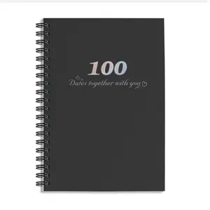 Perfect Couple Gift Diary, 8.3x5.5 Inch, 100 Date Entries, Fun Dating Ideas Included, Cute Engagement or Valentine's Day Present
