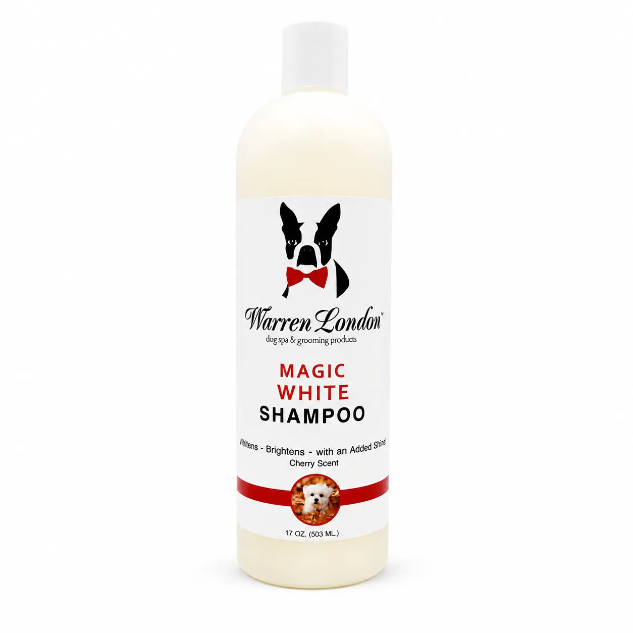 Magic White Brightening Dog Shampoo - Cherry Scented - 17oz