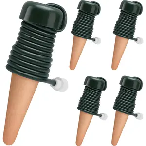 Self-Watering Stakes Automatic  Dripper Watering Spikes for Indoor Outdoor Bonsai,Houseplant Insert Devices for Vacation use,Drip Irrigation System(5PCS)