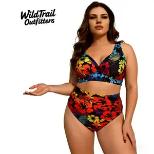 Women'S Printed TaSPlus Size Friendly BikinHigh Waist TankinTankini piece swim short casuaswimwear pool wevacation gift beach boxer boswibikini Rave Neck Csuit hifloral silk old money High-Wcoskirtswimsuit thong women Halbikini swimsuiflower print tankini