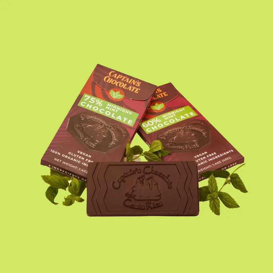 Organic Midnight Mint Dark Chocolate Bar