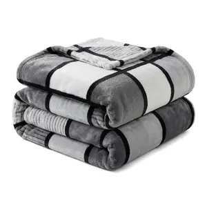 Soft Plush Blanket, Four Seasons Warm Single Twin Cover, Dual-Sided Flannel, Fall Winter Thickened Blanket, Multifunctional Office Nap Blanket, Cozy Chic Blanket