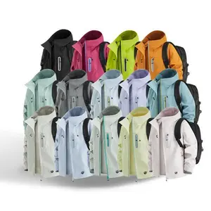 New men’s windproof jacket, loose casual hooded jacket, windproof and waterproof, outdoor spring and autumn fashion workwear coat for running, sports, cycling, hiking, and mountaineering