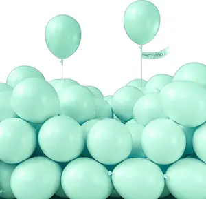 PartyWoo Teal Balloons 50 pcs 5 Inch Small Mini Pastel Teal Turquoise Peppermint Mint Balloons for Graduation Gender Reveal Baby Shower Wedding Anniversary Birthday Party Decorations Mint-Q03