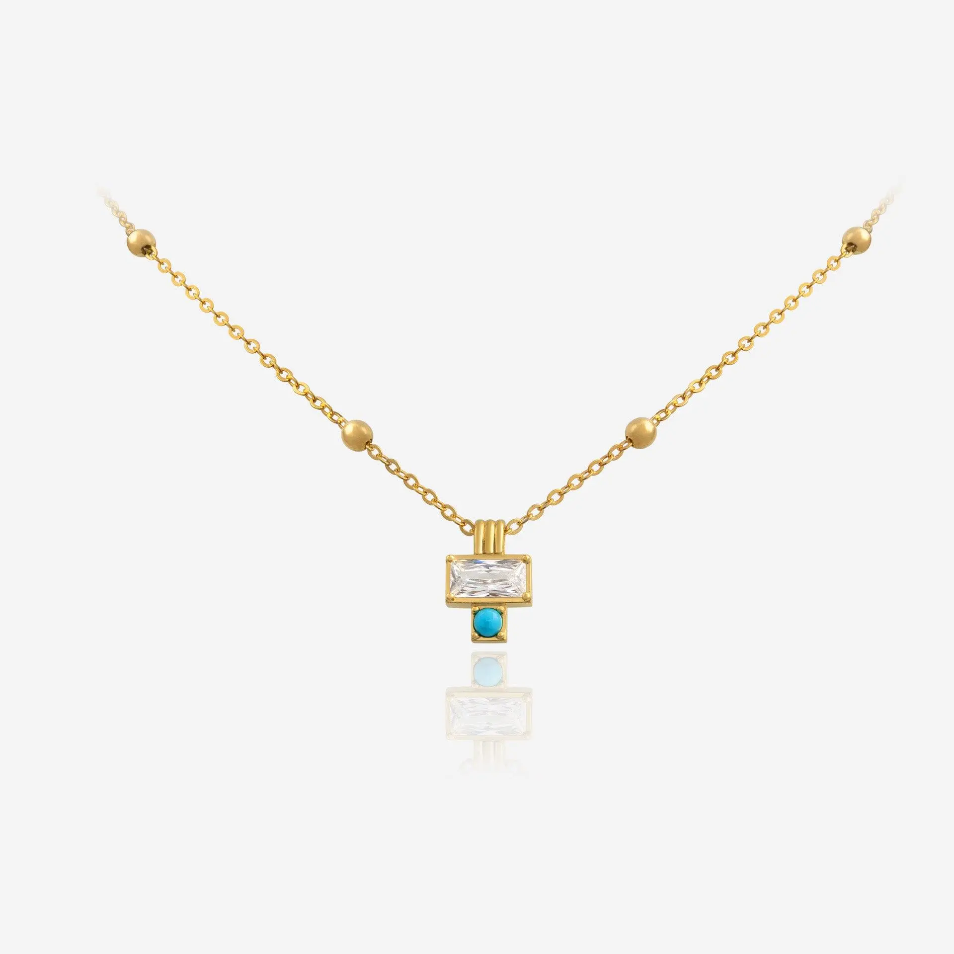 Samantha Turquoise Satellite Necklace