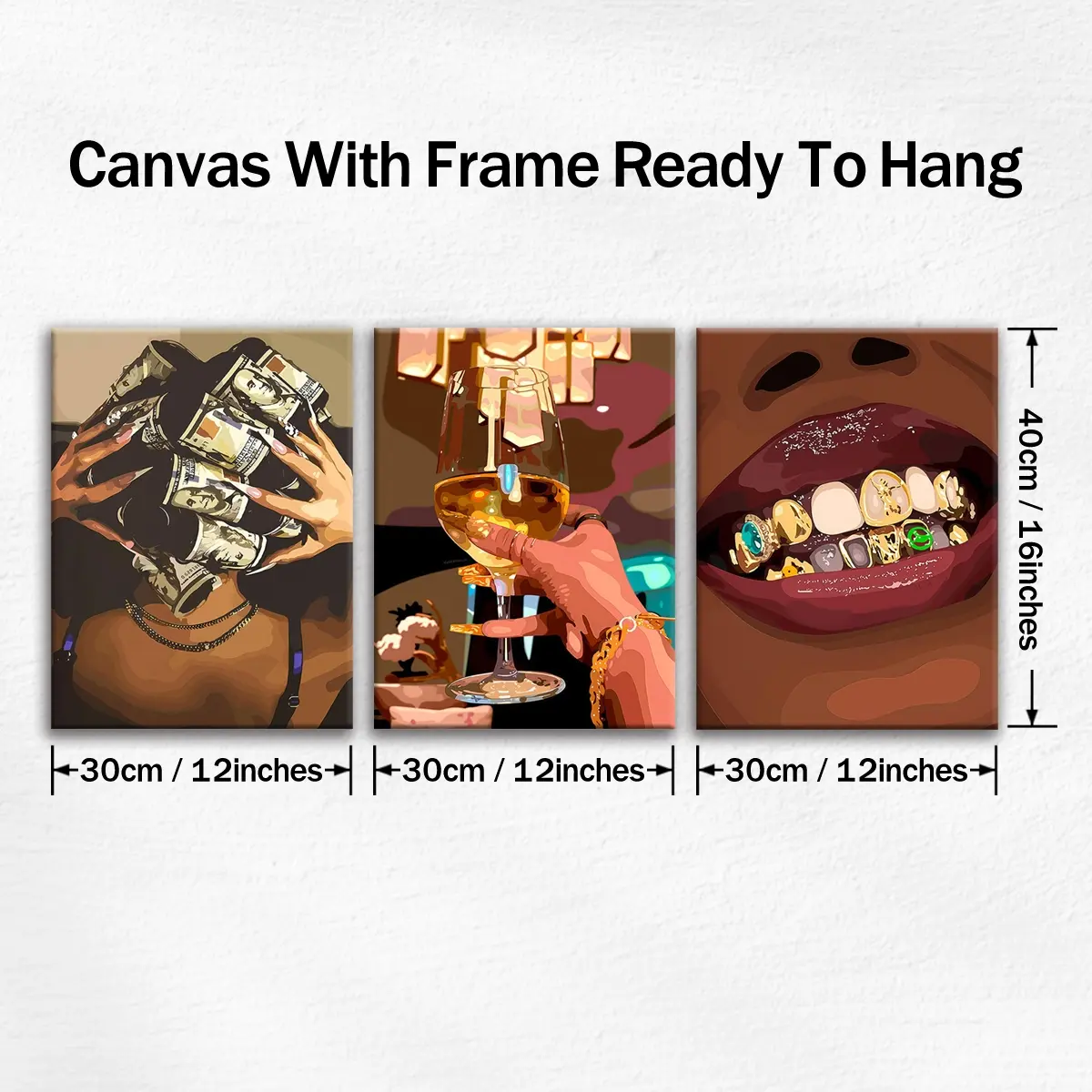 3 count wooden frame canvas, luxury female figure poster, Fashion female decorative art, exquisite mural, fashion bedroom decoration, Modern home Decoration, living room and corridor wall Decoration, HD, waterproof, art 3 count wooden frame canvas, luxury female figure poster, Fashion female decorative art, exquisite mural, fashion bedroom decoration, Modern home Decoration, living room and corridor wall Decoration, HD, waterproof, art