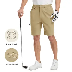 GOPUNE Men's Golf Shorts 9" Lightweight Quick Dry Hiking Cargo Shorts Casual Travel Outdoor with 4 Pockets
