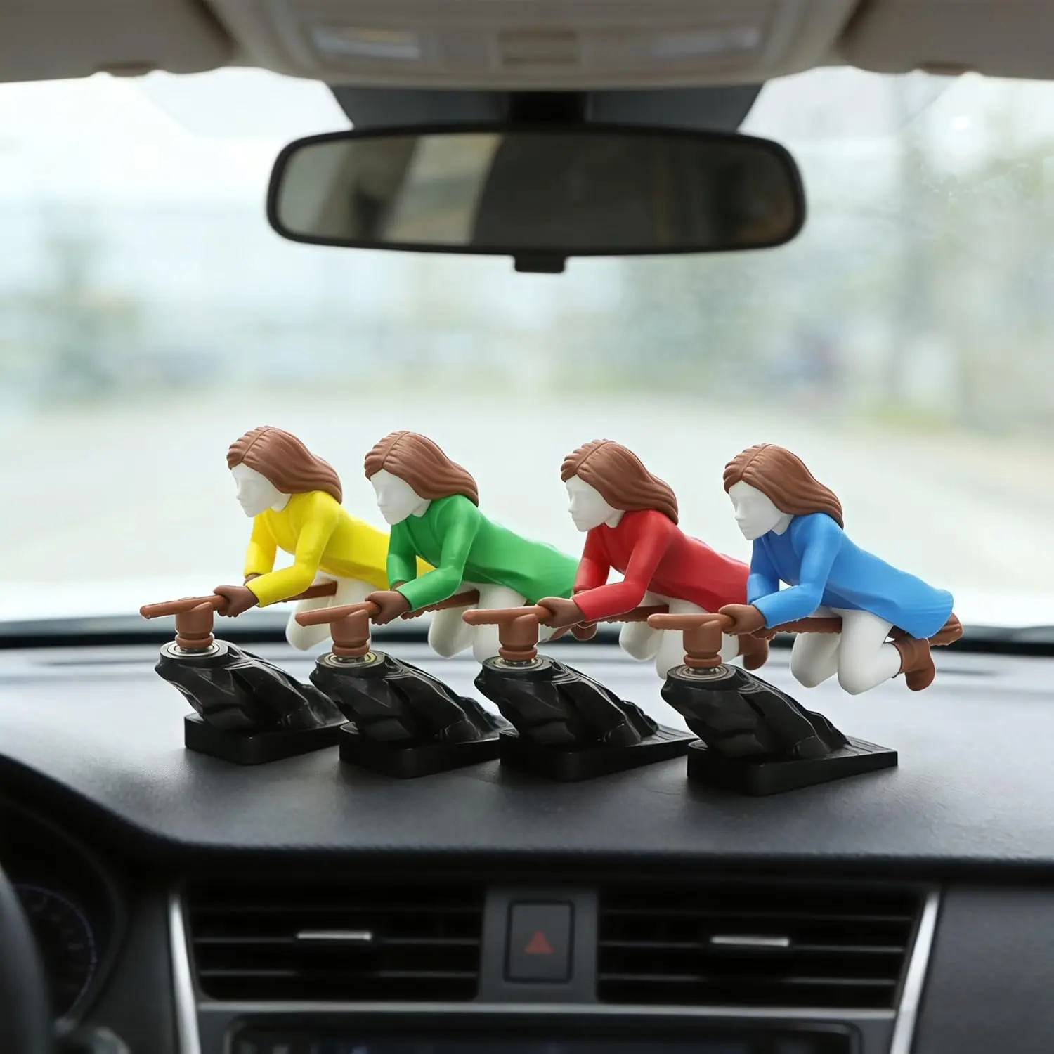Motion-Activated Drifting Fantasy-Themed Ornament - Witch & Wizard Fan Dashboard Decor, Cute Car Accessories, Accessories For Car