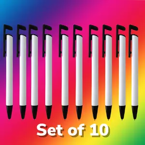 (10) Sublimation ink pens blank with shrink wrap