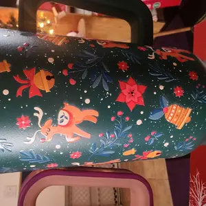 Product Review of 【Latest Style】 - Meoky 40oz Stay Hot Or Cold All DayStainless Steel Thermos Cup, Perfect For Car, Office & Travel, Large Capacity, Trendy Design, Valentine's Day gift Ready Glow-In-The-Dark White Marine Life, Insulated Mug Tumbler With Handle from ᥫ** J**a A** ᥫ**