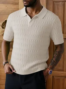 2026 #SummerVibes New Spring and Autumn Daily Commuting Versatile Simple Fashion Elegant Exquisite Indoor Comfortable Trendy Unisex Viscose Casual Short-Sleeved Knitted Sweater