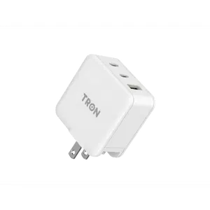 65W GaN 3 Port Power Adapter