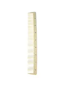 Burmax Salon Chic Cutting Comb White - 7 1/2" w/ Measuring Marks