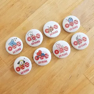 Cute Kpop Band Arirang Pin Button , Arirang New Album Pin Button