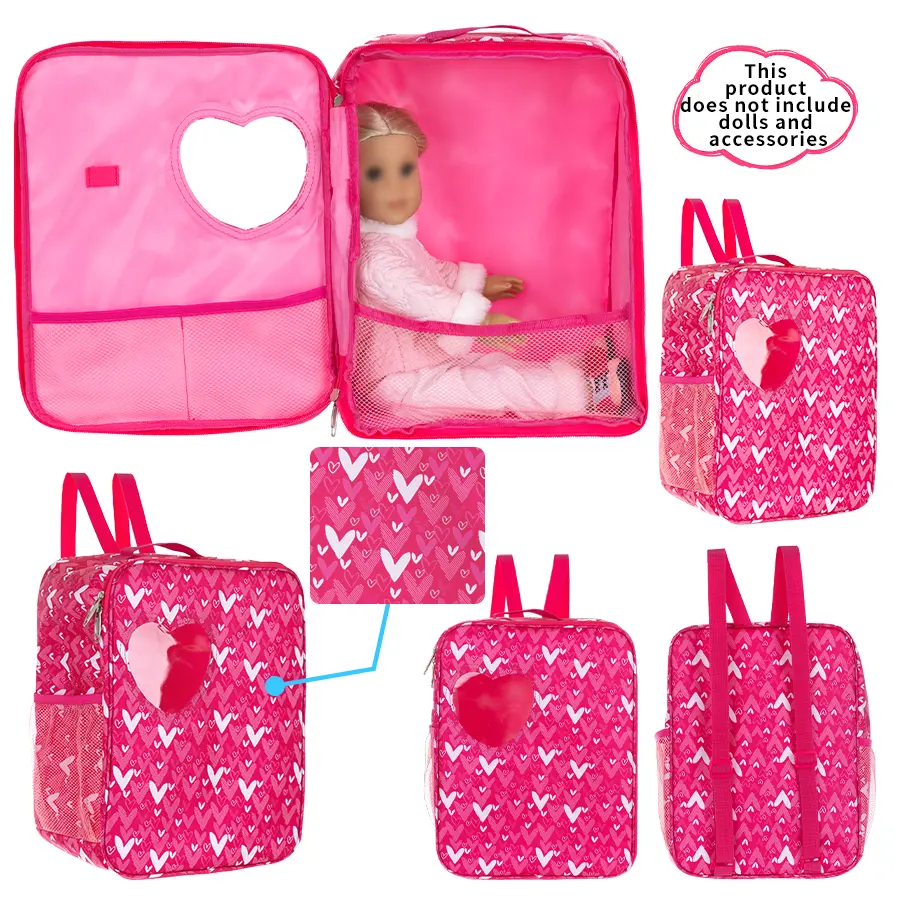 Rose Red Doll Travel Carrying Backpack 46cm/18 inch Doll Accessories, only selling bags, not including dolls