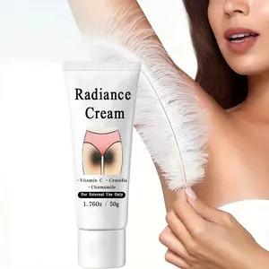 Snowflake Radiance Cream with Vitamin C, Niacinamide, and Centella Extract, Brightening Skincare for Body, Armpits, Thighs, 50g