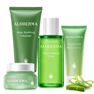 Aloderma Essential Aloe Soothing Set 4-Piece Set