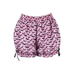 Black/Pink Bats Crepe Bloomers