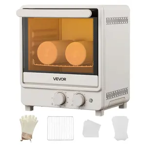VEVOR Sublimation Oven Machine, 13 Qt, Fits 20oz Tumblers, with 1 Heat Air Gun, 50 Shrink Films, 1 Tape and 2 Heat Gloves, Oven for Sublimation Blank Tumblers, Mugs, Bowls, Off - White