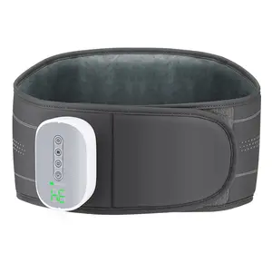 Air Compression Heating Waist Support Belt, 3 Modes Kneading Massage, 4 Levels Intensity & Temperature, PU Skin-Friendly Fabric, Lumbar Pain Relief Massager for Home Office