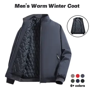 Men’s lightweight insulated jacket for winter, available in multiple basic colors that pair well with various everyday outfits.