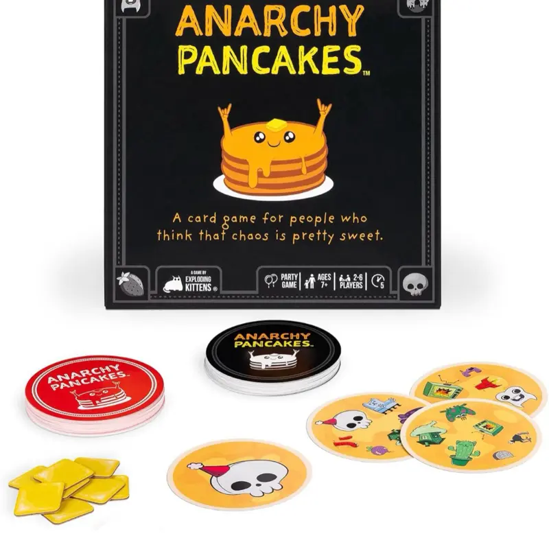 Exploding Kittens Anarchy Pancakes Card Game, 2-6 Players, Age 7+