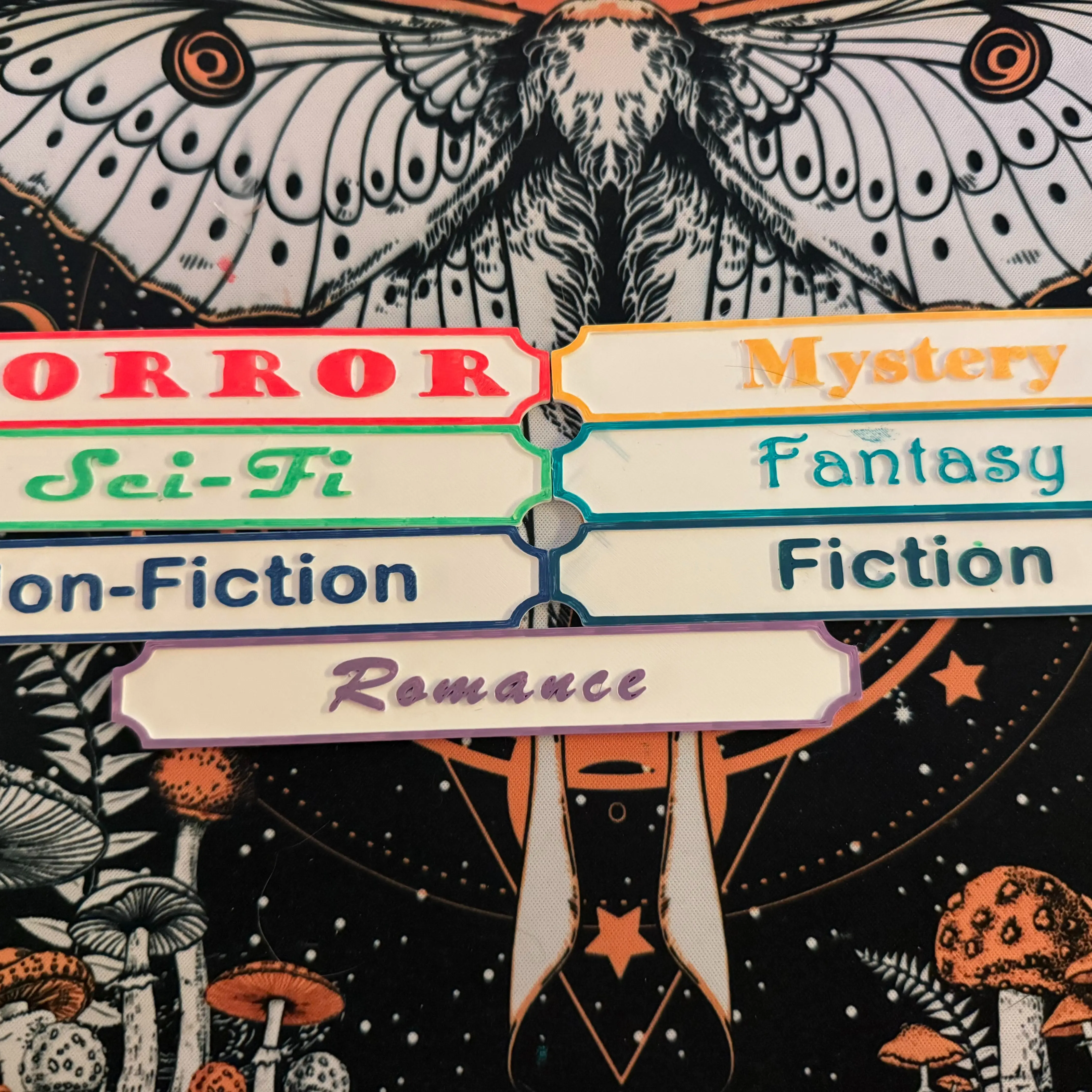 Full Set of Genre Shelf Labels