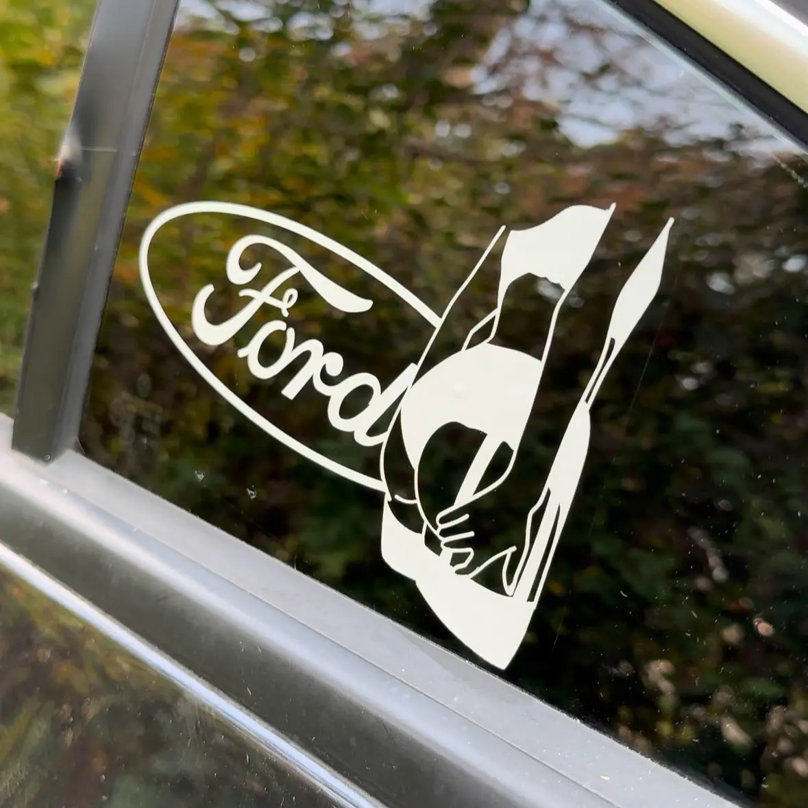 Ford girl car decal / bumper sticker Ford girl car decal / bumper sticker