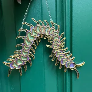 Random Color Handmade Centipede Suncatcher