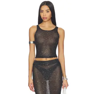 superdown Miranda Knit Top in Black