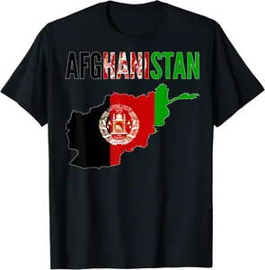 Afghan Gift - Afghanistan Country Map Flag T-Shirt - Peterbauti Shop 24B07SY3PRM6