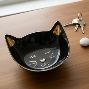 Ceramic Black Cat Bowl