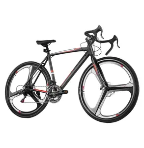 Road Bike 700C, SHIMANO 14 Speed Racing Bicycle, Aluminum Alloy Frame City Commuter Bike, Drop Bar Disc Brake for Men Women Integrated Wheel 14 Speeds